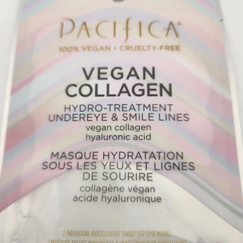 Pacifica Sheet Face Mask Vegan Collagen Spot Masks & Disobey Time Full Face Mask